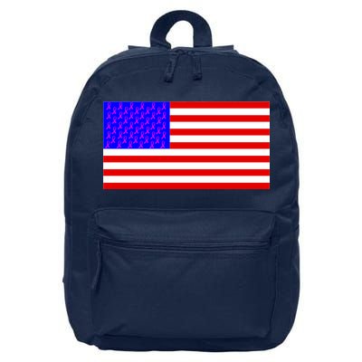 Breast Cancer Ribbons USA Flag 16 in Basic Backpack