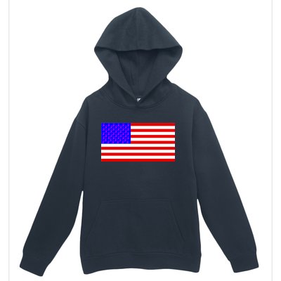 Breast Cancer Ribbons USA Flag Urban Pullover Hoodie