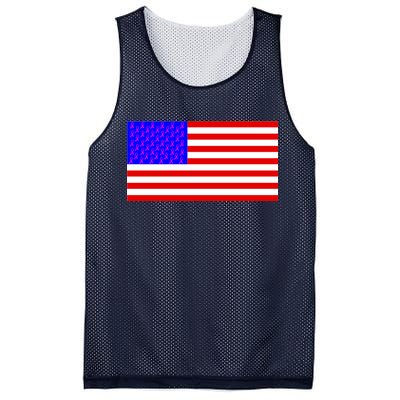 Breast Cancer Ribbons USA Flag Mesh Reversible Basketball Jersey Tank