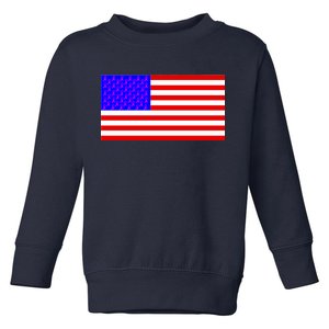 Breast Cancer Ribbons USA Flag Toddler Sweatshirt