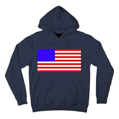 Breast Cancer Ribbons USA Flag Tall Hoodie