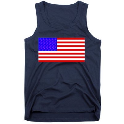 Breast Cancer Ribbons USA Flag Tank Top