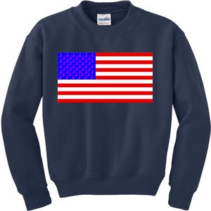 Breast Cancer Ribbons USA Flag Kids Sweatshirt