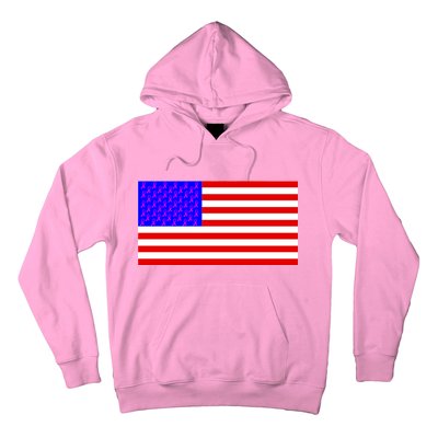 Breast Cancer Ribbons USA Flag Hoodie