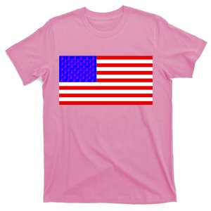 Breast Cancer Ribbons USA Flag T-Shirt