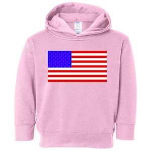 Breast Cancer Ribbons USA Flag Toddler Hoodie