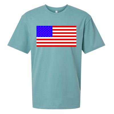 Breast Cancer Ribbons USA Flag Sueded Cloud Jersey T-Shirt