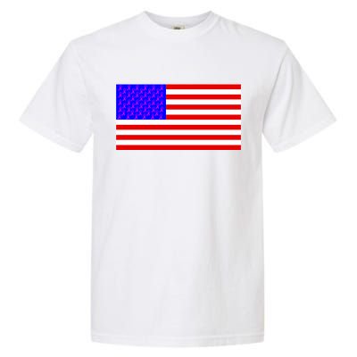 Breast Cancer Ribbons USA Flag Garment-Dyed Heavyweight T-Shirt