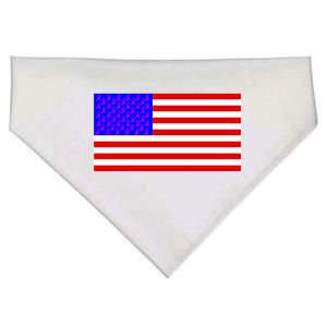 Breast Cancer Ribbons USA Flag USA-Made Doggie Bandana