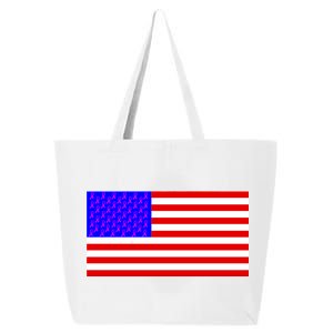 Breast Cancer Ribbons USA Flag 25L Jumbo Tote