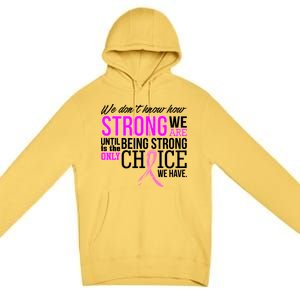 Breast Cancer Strong Premium Pullover Hoodie