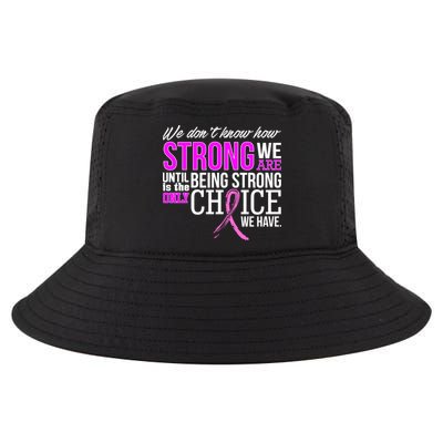 Breast Cancer Strong Cool Comfort Performance Bucket Hat