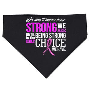 Breast Cancer Strong USA-Made Doggie Bandana