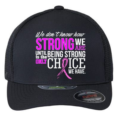 Breast Cancer Strong Flexfit Unipanel Trucker Cap