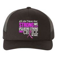 Breast Cancer Strong Yupoong Adult 5-Panel Trucker Hat