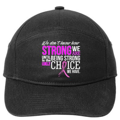 Breast Cancer Strong 7-Panel Snapback Hat