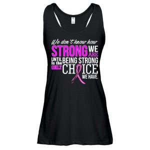 Breast Cancer Strong Ladies Essential Flowy Tank