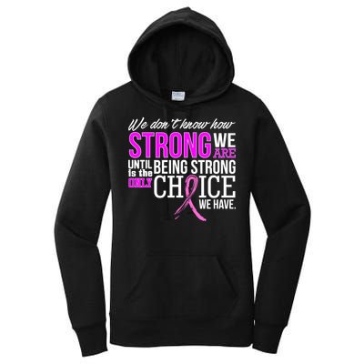 Breast Cancer Strong Women's Pullover Hoodie