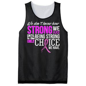 Breast Cancer Strong Mesh Reversible Basketball Jersey Tank