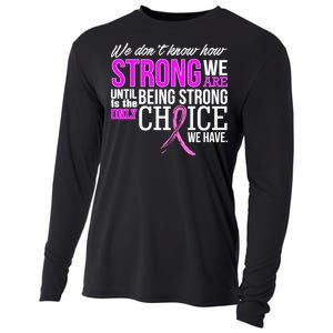 Breast Cancer Strong Cooling Performance Long Sleeve Crew