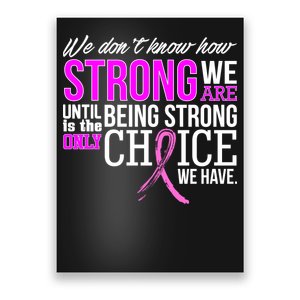 Breast Cancer Strong Poster