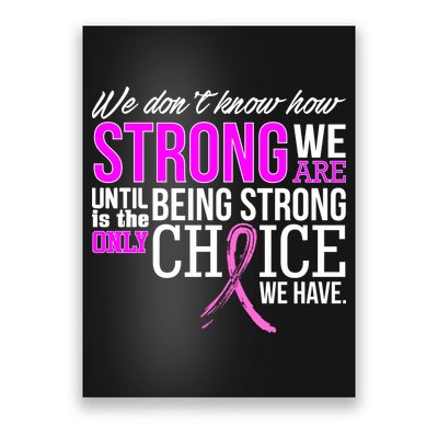 Breast Cancer Strong Poster
