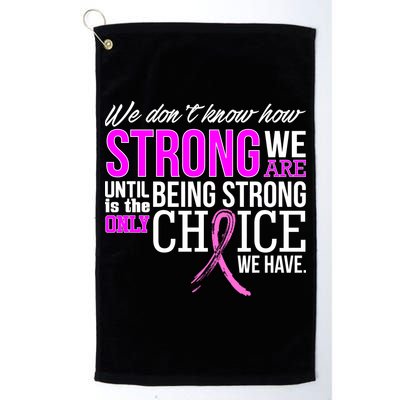 Breast Cancer Strong Golf Towel