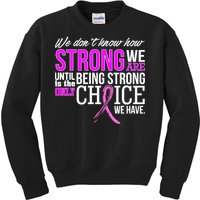 Breast Cancer Strong Kids Sweatshirt