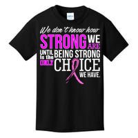 Breast Cancer Strong Kids T-Shirt