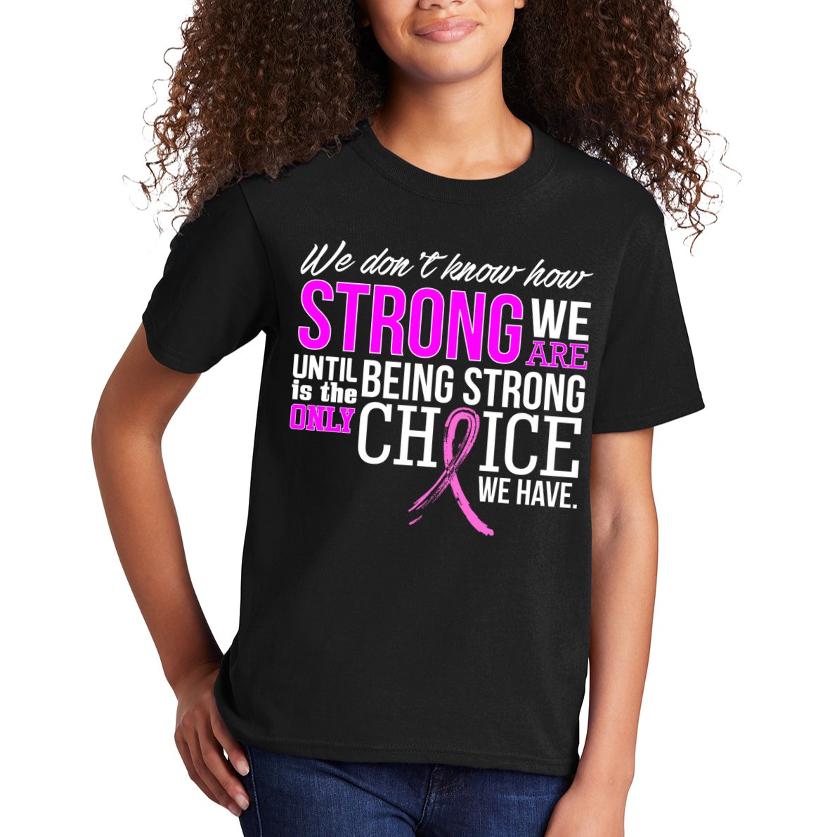 Breast Cancer Strong Kids T-Shirt