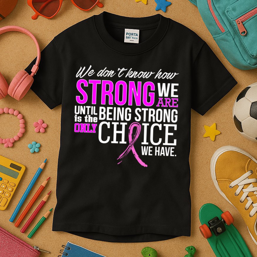 Breast Cancer Strong Kids T-Shirt