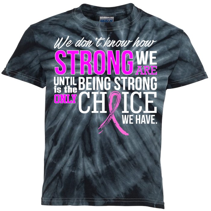 Breast Cancer Strong Kids Tie-Dye T-Shirt