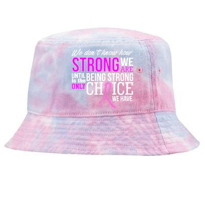 Breast Cancer Strong Tie-Dyed Bucket Hat