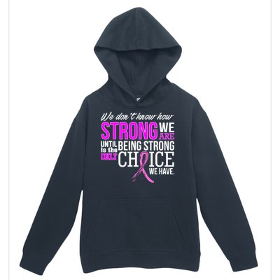 Breast Cancer Strong Urban Pullover Hoodie