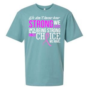 Breast Cancer Strong Sueded Cloud Jersey T-Shirt