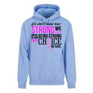 Breast Cancer Strong Unisex Surf Hoodie