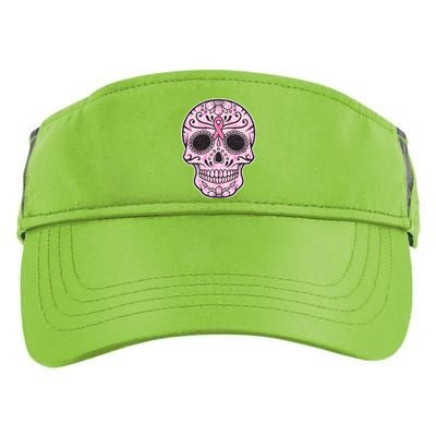 Breast Cancer Sugar Skull Day Of The Dead Dia De Los Muertos Adult Drive Performance Visor