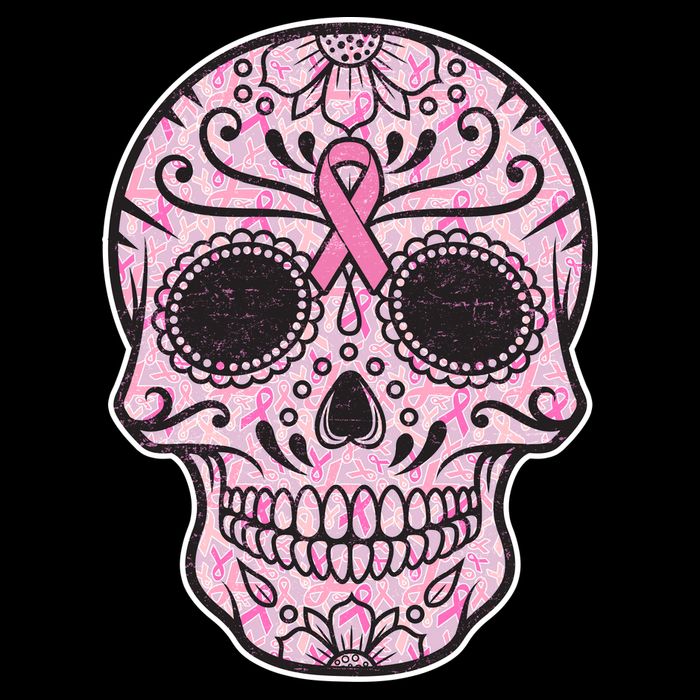 Breast Cancer Sugar Skull Day Of The Dead Dia De Los Muertos Wool Snapback Cap
