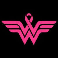 Breast Cancer Superhero Ribbon Logo 16 in Basic Backpack