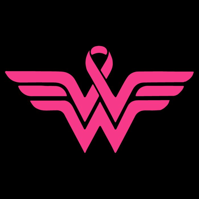 Breast Cancer Superhero Ribbon Logo 16 in Basic Backpack