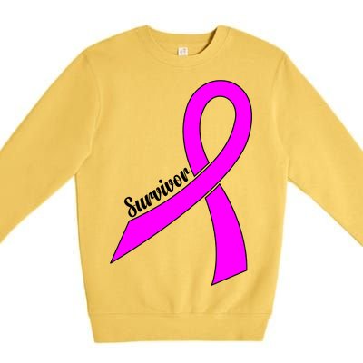 Breast Cancer Survivor Premium Crewneck Sweatshirt