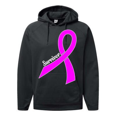 Breast Cancer Survivor Performance Fleece Hoodie