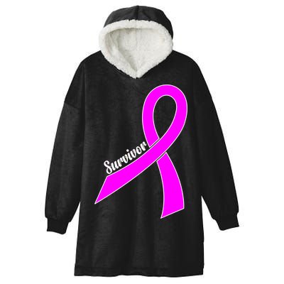 Breast Cancer Survivor Hooded Wearable Blanket