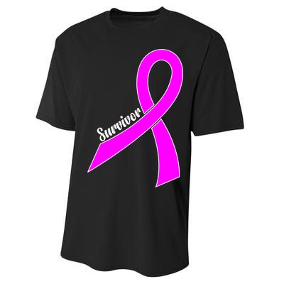 Breast Cancer Survivor Performance Sprint T-Shirt