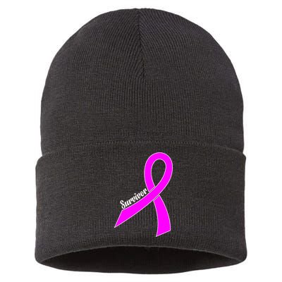 Breast Cancer Survivor Sustainable Knit Beanie