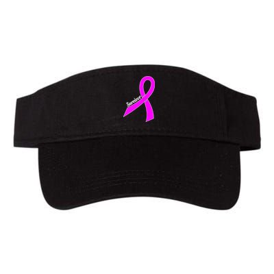 Breast Cancer Survivor Valucap Bio-Washed Visor