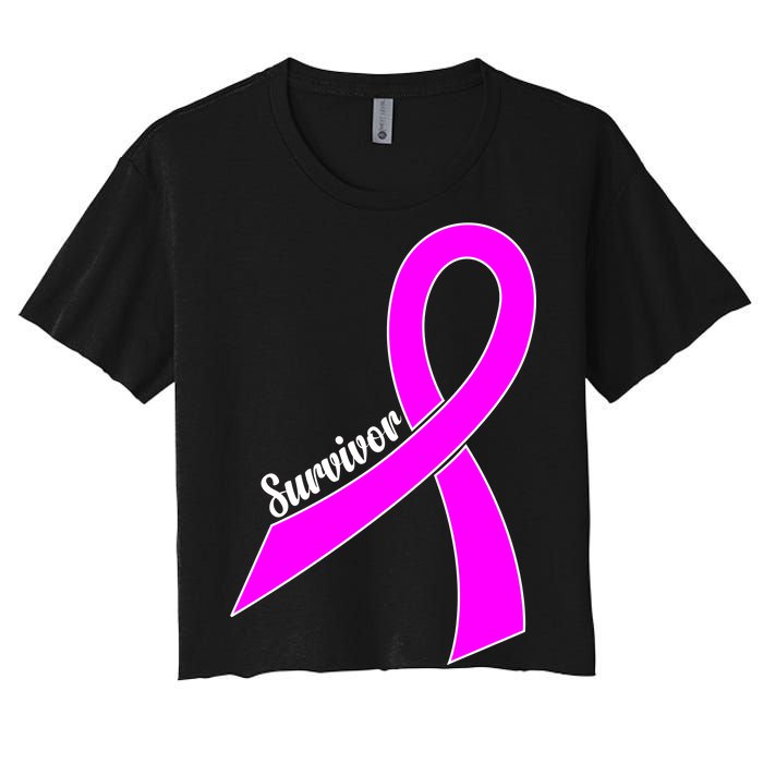 Breast Cancer Survivor Women's Crop Top Tee