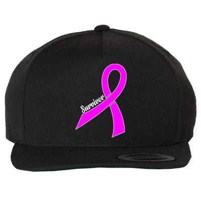 Breast Cancer Survivor Wool Snapback Cap