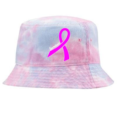 Breast Cancer Survivor Tie-Dyed Bucket Hat