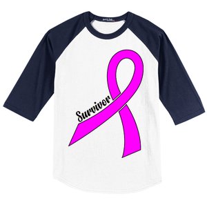 Breast Cancer Survivor Baseball Sleeve Shirt